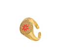 SUN STAR - Bague Dorée ajustable