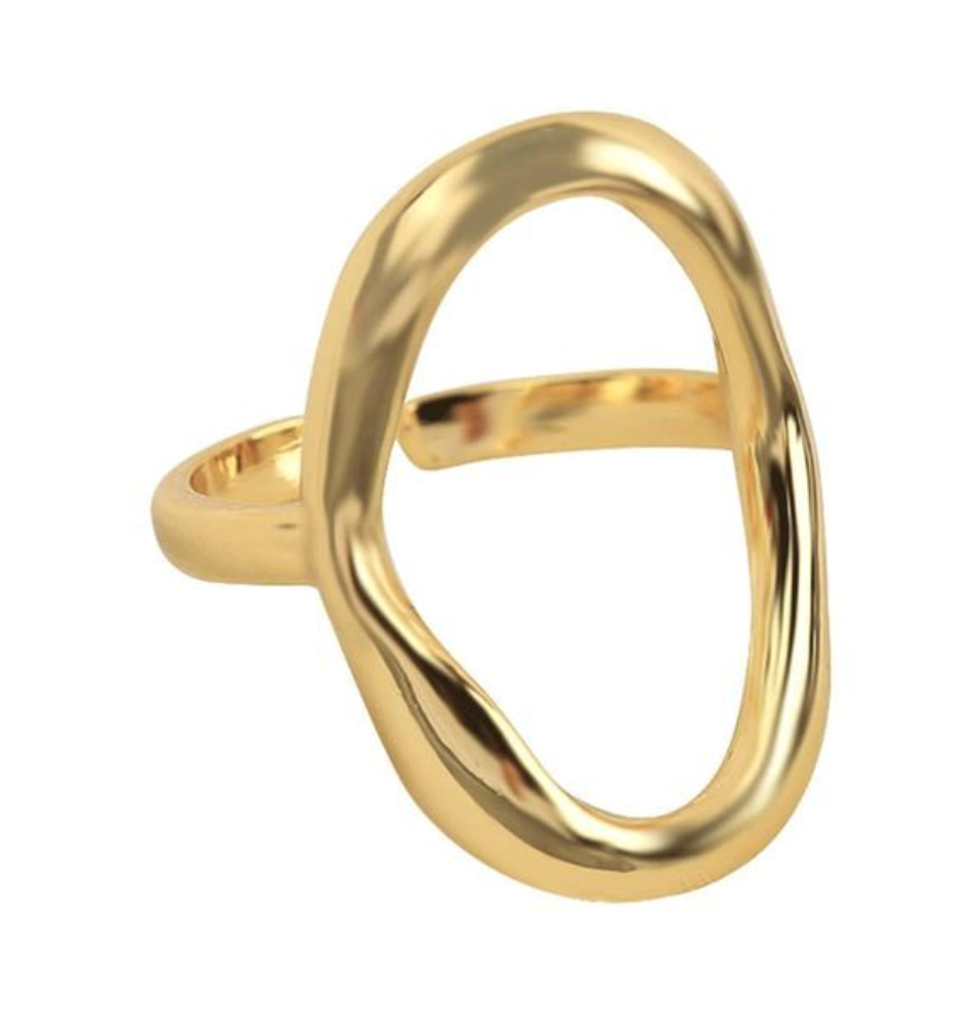 BAGUE ONDA - Contour Doré