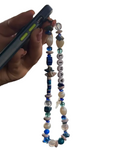 Beaded Phone Strap Personnalisé Prénom - Bleu Océan