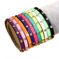 CANDY BRACELET - Bracelet Jonc Émail Strass