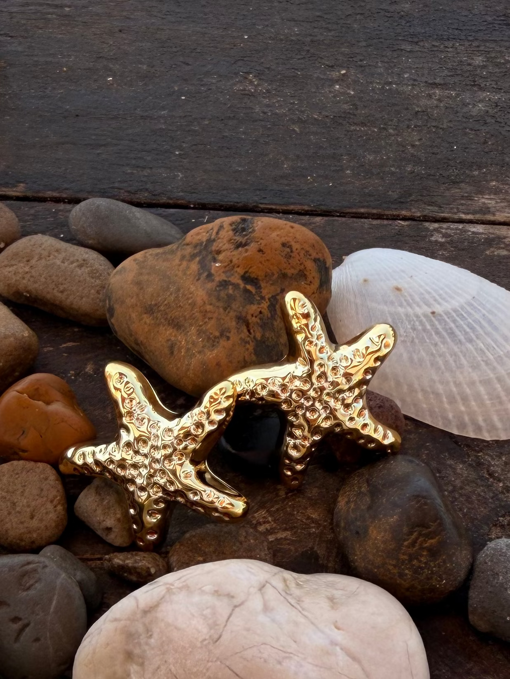 Boucles d'Oreilles STARFISH - Mini Étoile de Mer Dorée