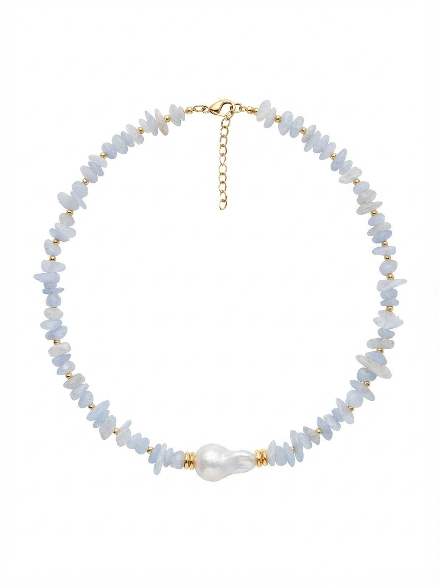 Collier Luna Aqua