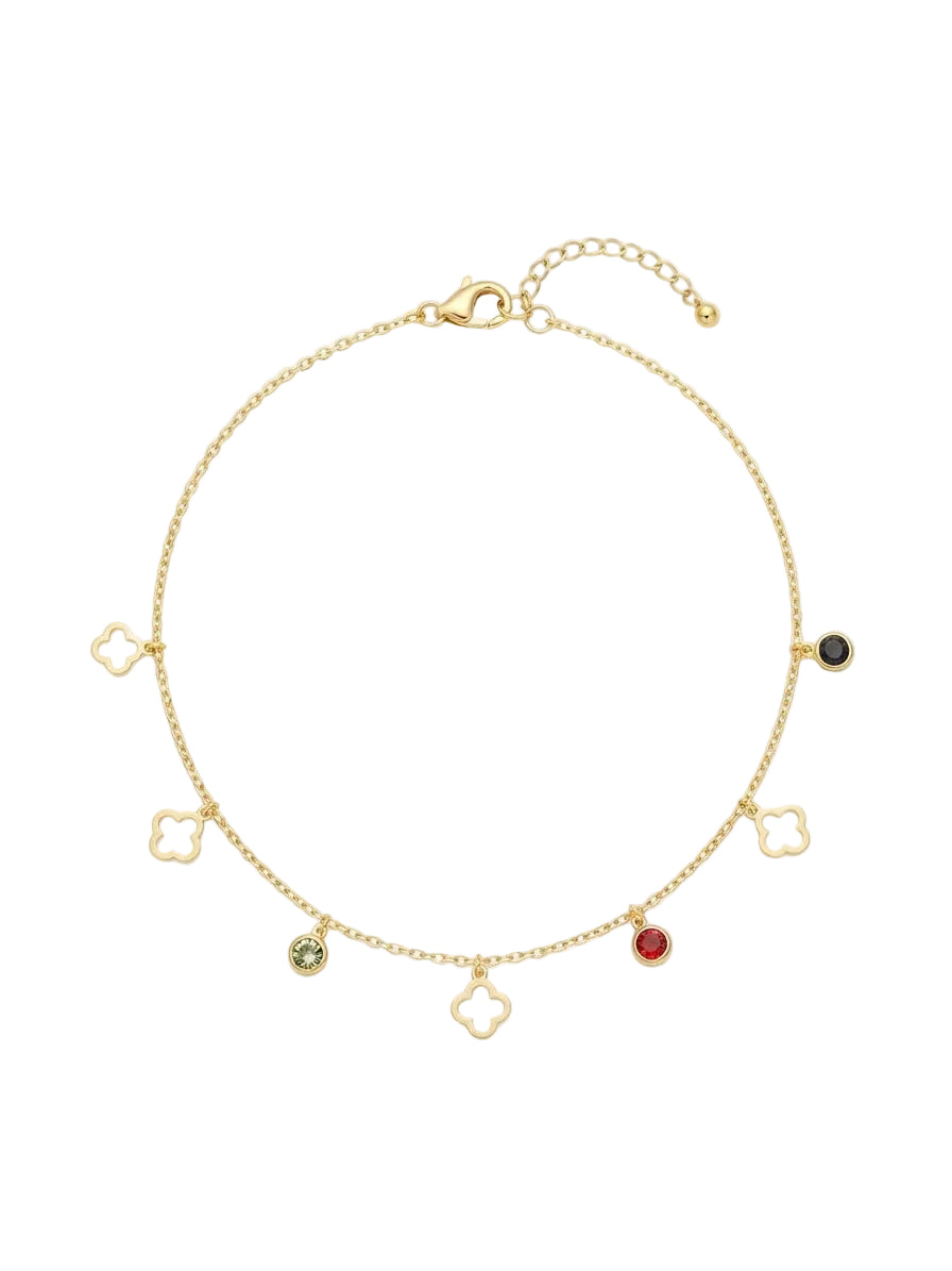LUCKY CLOVER COLOR ANKLET