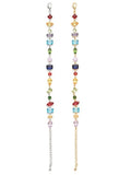 Bracelet WINX Rainbow - Cristaux Multicolores - Acier Inoxydable Doré & Argenté