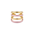 ROXY - Bague Spirale Double Rose & Doré - Collection Winx