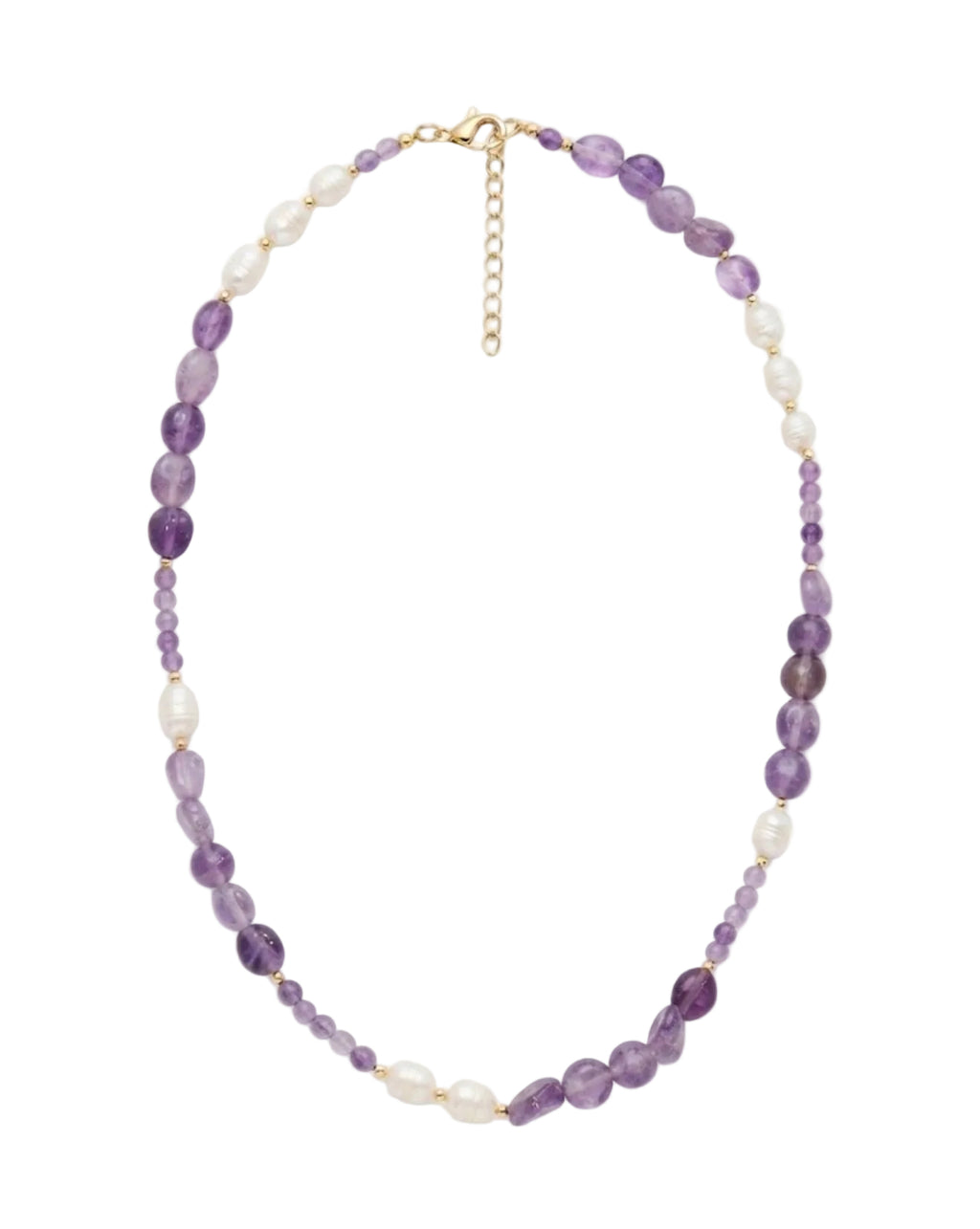 AMETHYST COLLIER - Collier Perles Améthyste & Perles d'Eau Douce