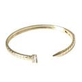 CLOU - Bracelet Jonc Clou Baguette Strass - Dupe Cartier