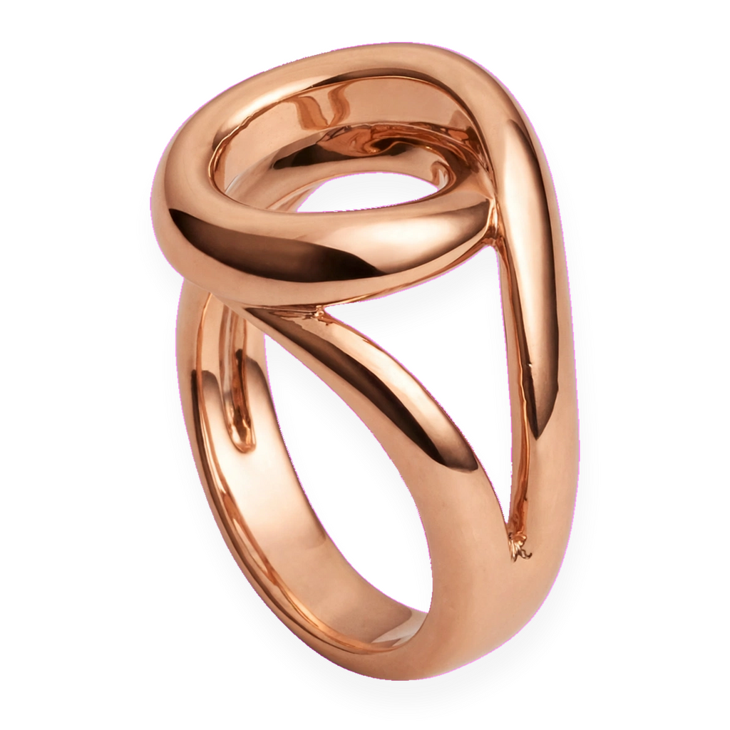 Bague LOOP - Torsadée Chunky Rosé