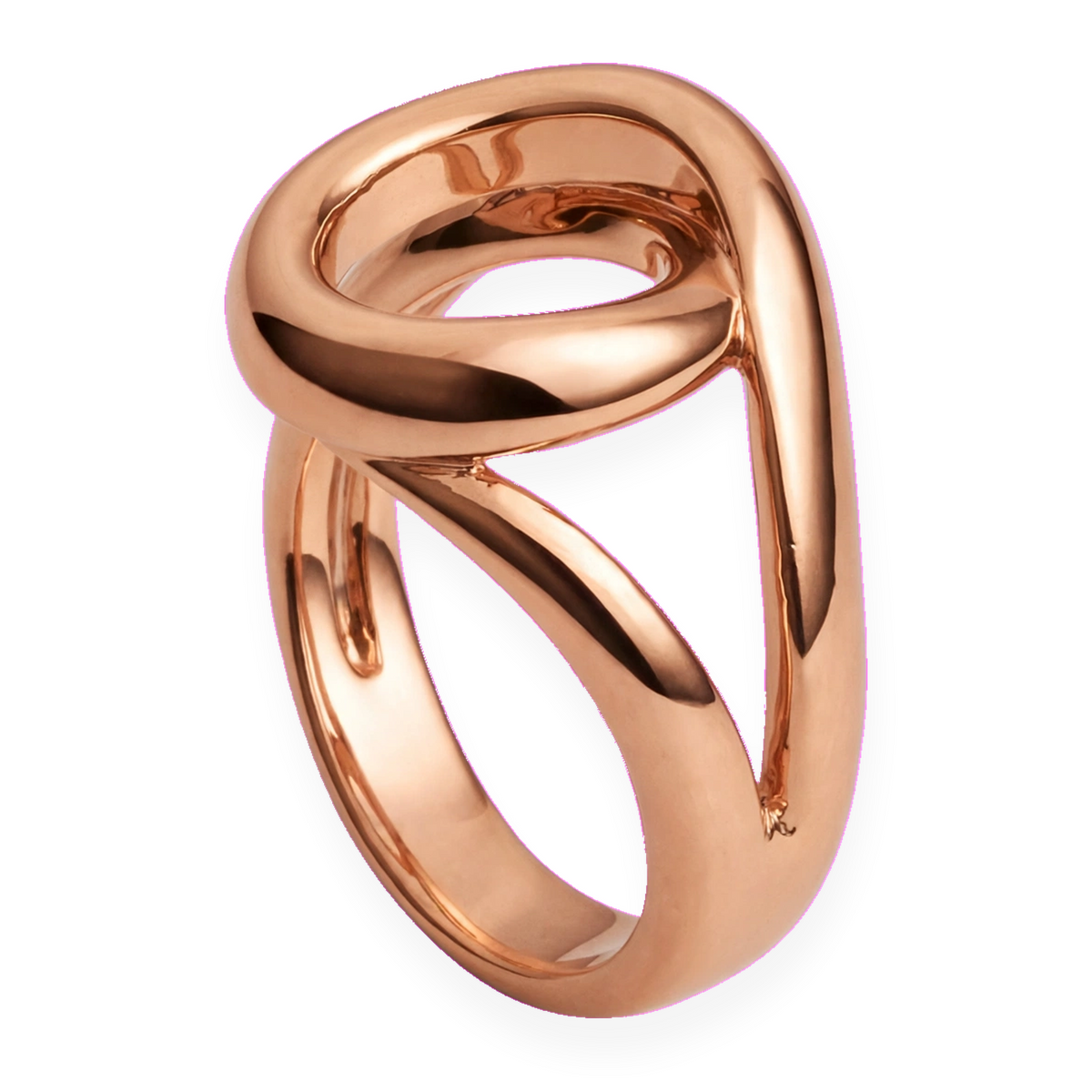Bague LOOP - Torsadée Chunky Rosé