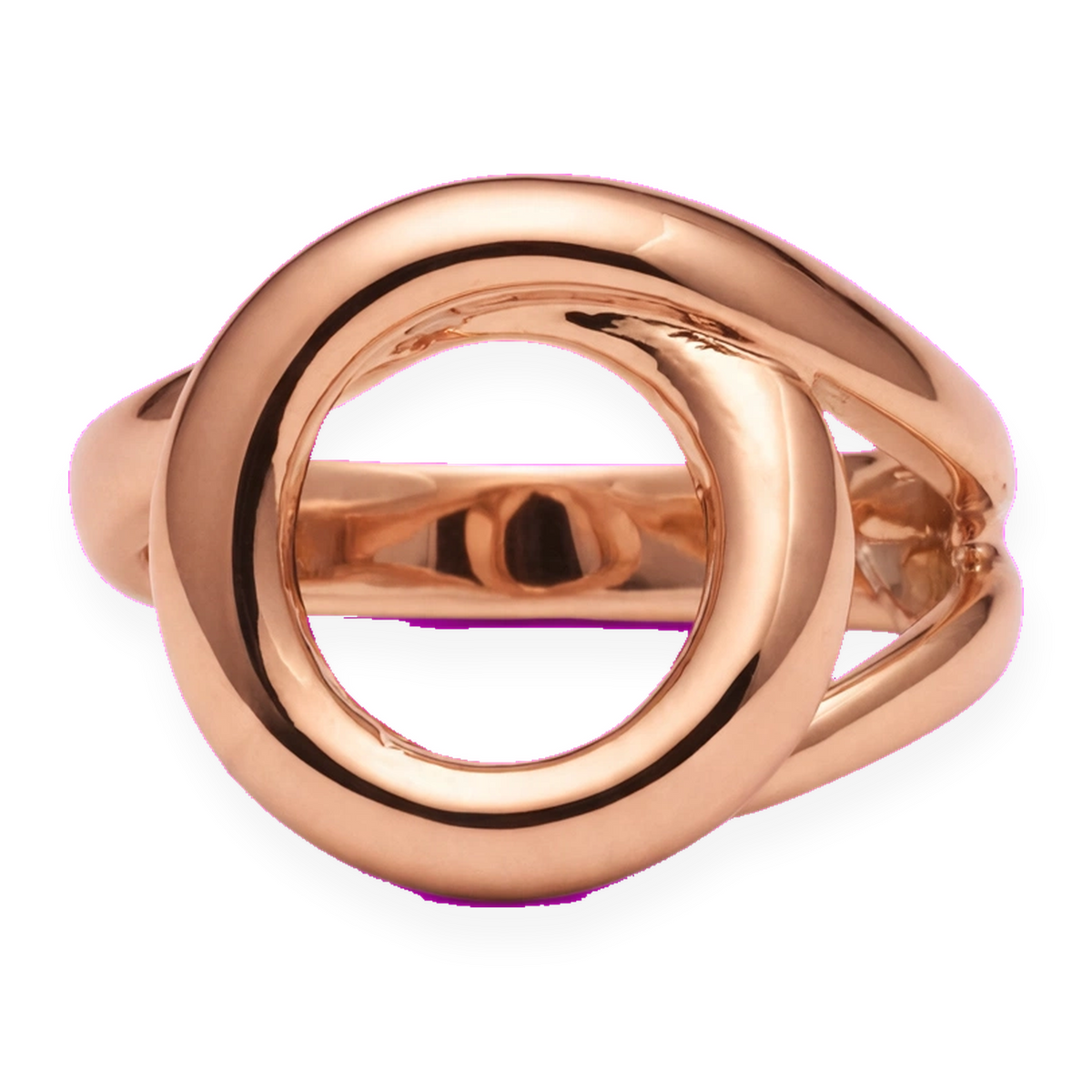 Bague LOOP - Torsadée Chunky Rosé