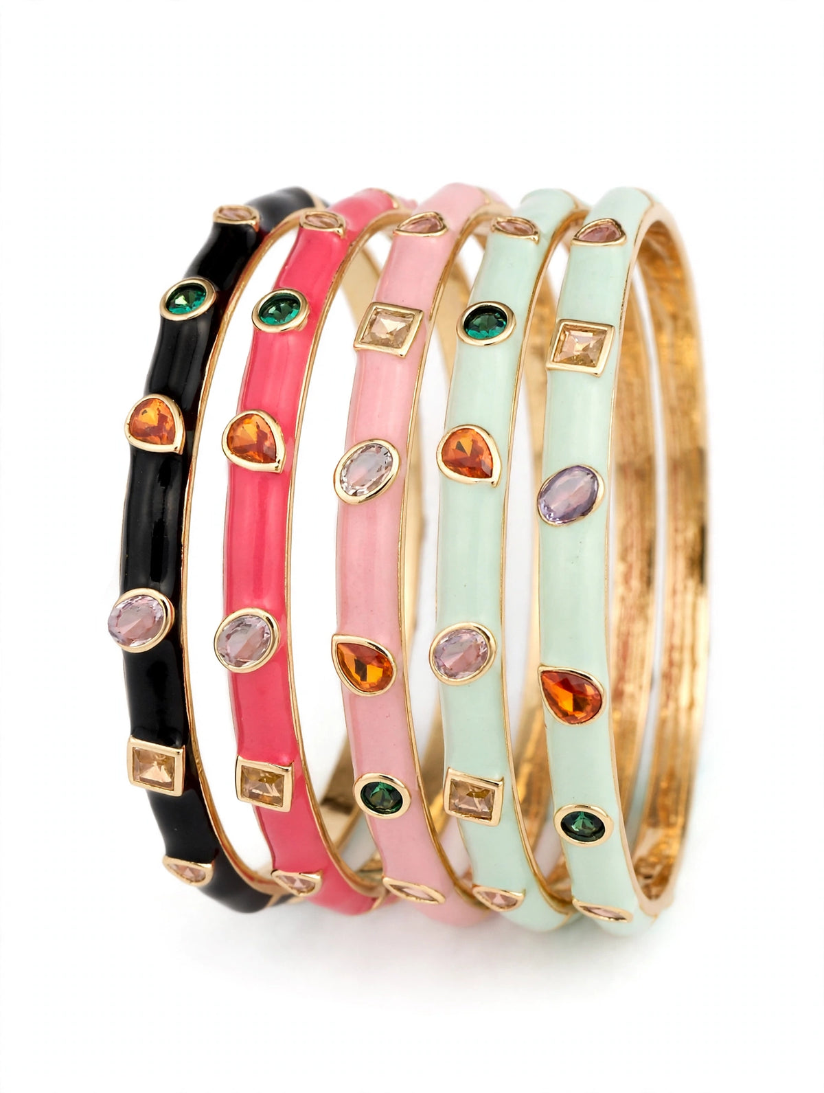 Bracelet CANDY GEMS - Jonc Émaillé Coloré