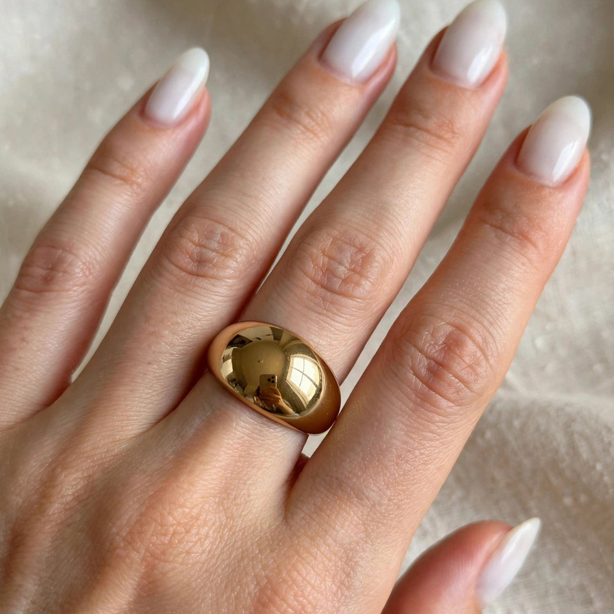 Bague DÔME - Gold Chunky Minimal