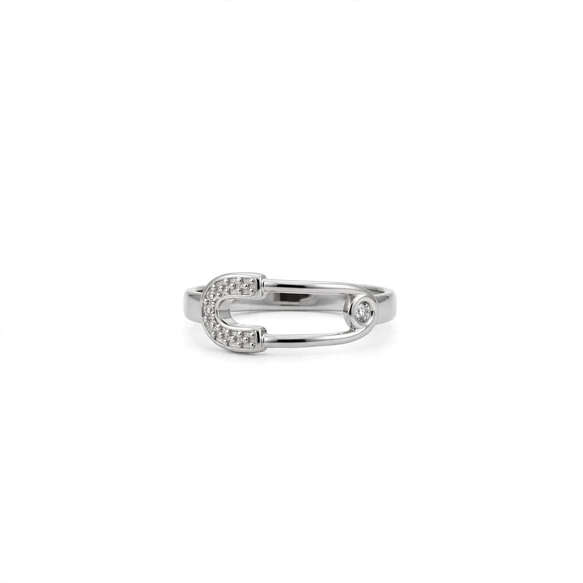 Bague LUCKY - Fer à Cheval Argent Diamants