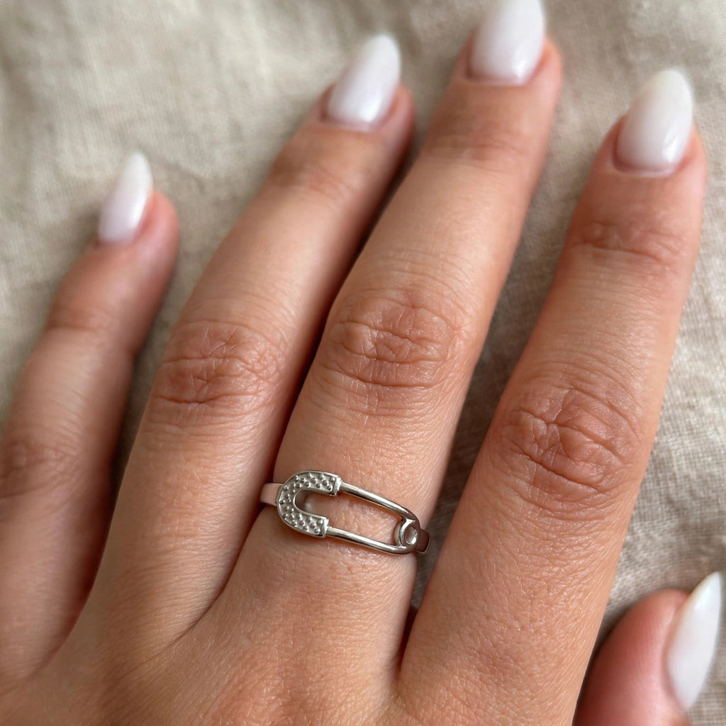 Bague LUCKY - Fer à Cheval Argent Diamants